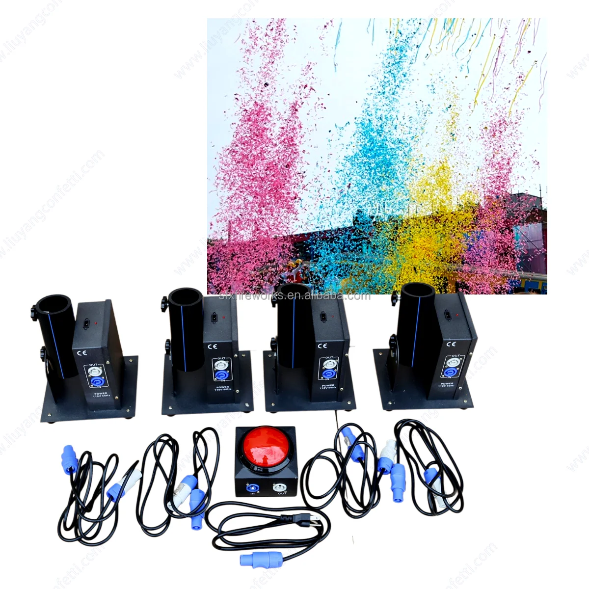Lanzador de confeti eléctrico  - Confetti Cannon Tube reseña y precio