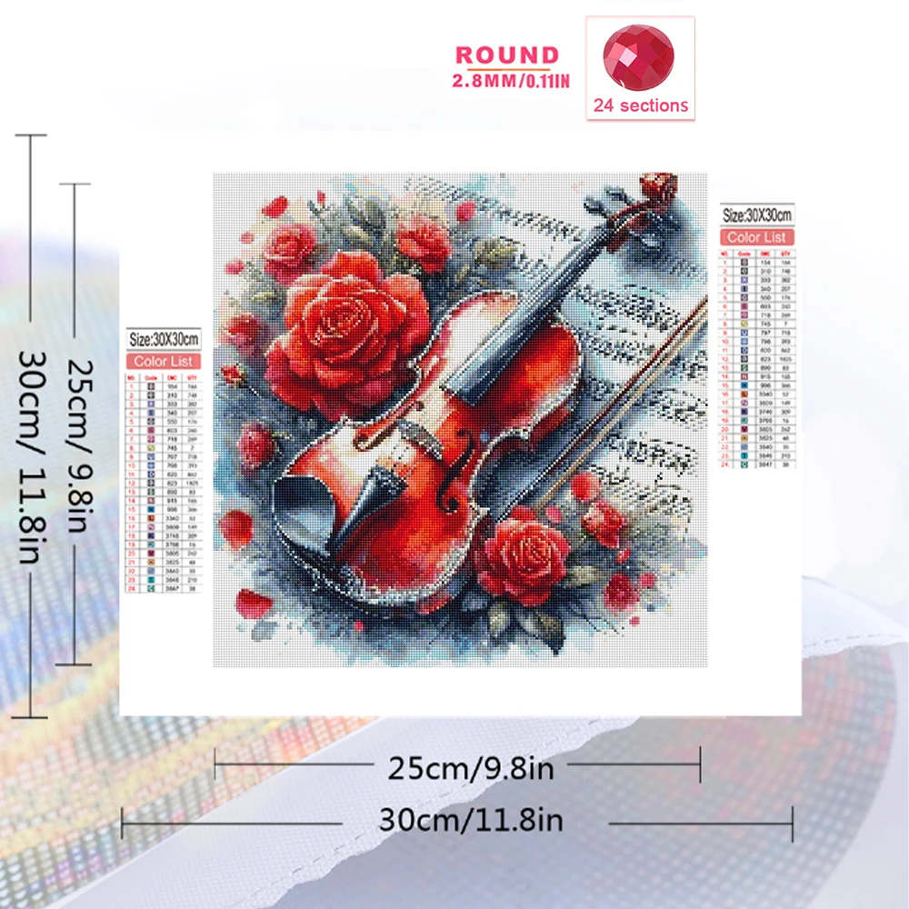 Evershine DIY ダイヤモンドペインティング バイ - Musical Instrument Cello のレビューと価格