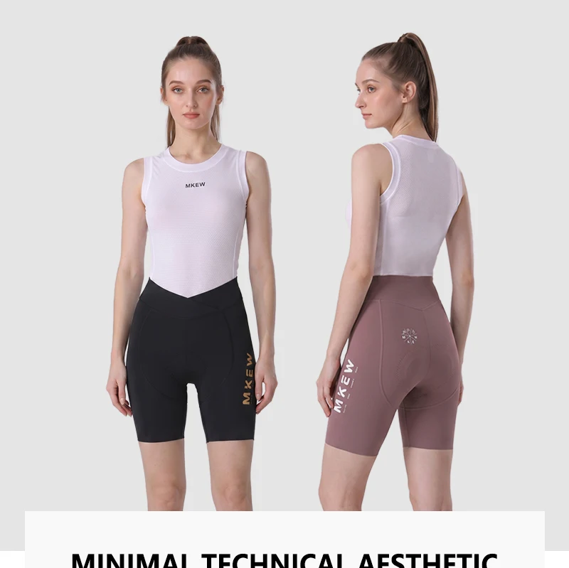 MKEW 2026 Damen-Radshorts Sommer-Fahrradhose Tights Hohe Elastizität Biker-Shorts für Frauen mit Taschen Fahrradbekleidung – Detail 1
