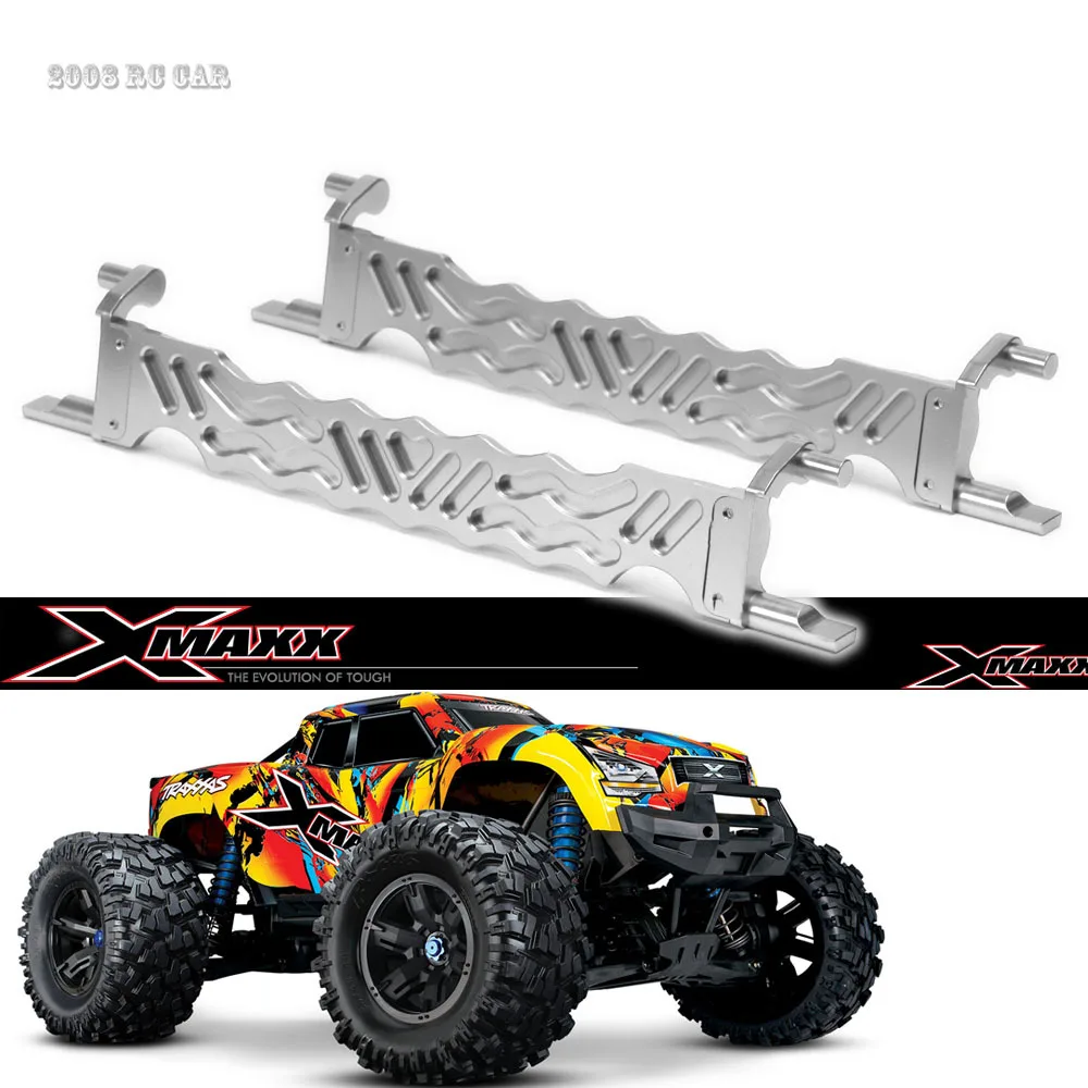 

2 шт. алюминиевый держатель батареи вниз для RC 1/5 Traxxas X-Maxx XMaxx 77076-4 77086-4 Новый ENRON 1:5 #7719