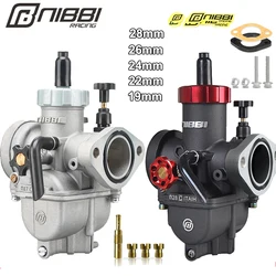 NIBBI Carburetor For 50cc To 350cc 2T 4T Engine PE Flange Motorcycle Carburetors For GY6 YAMAHA JOG SUZUKI HONDA Atv Pitbike