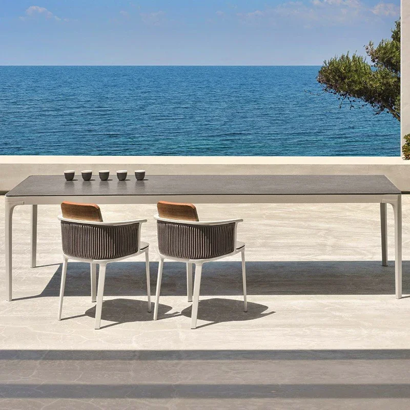 Balcony Table and Chair Outdoor Rattan Chair Coffee Table Rattan Garden Outdoor Hotel Bar Stool