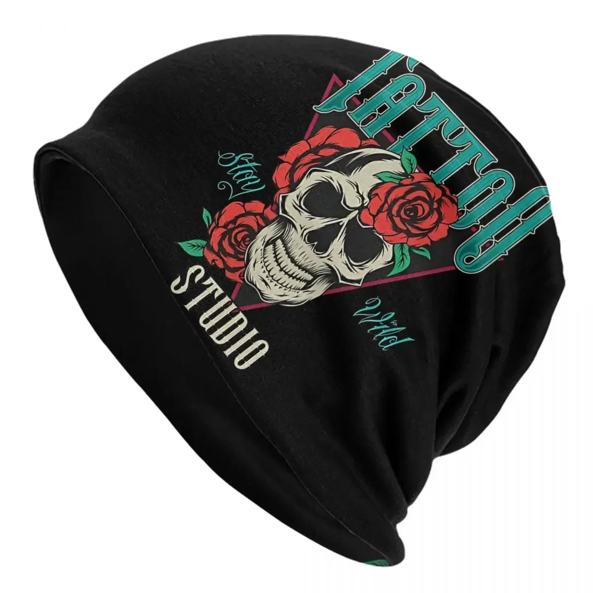 Studio Bonnet Homme Fashion Thin Hat Super Cool Skull Tattoo Skullies Beanies Caps For Men Women Creative Cotton Hats