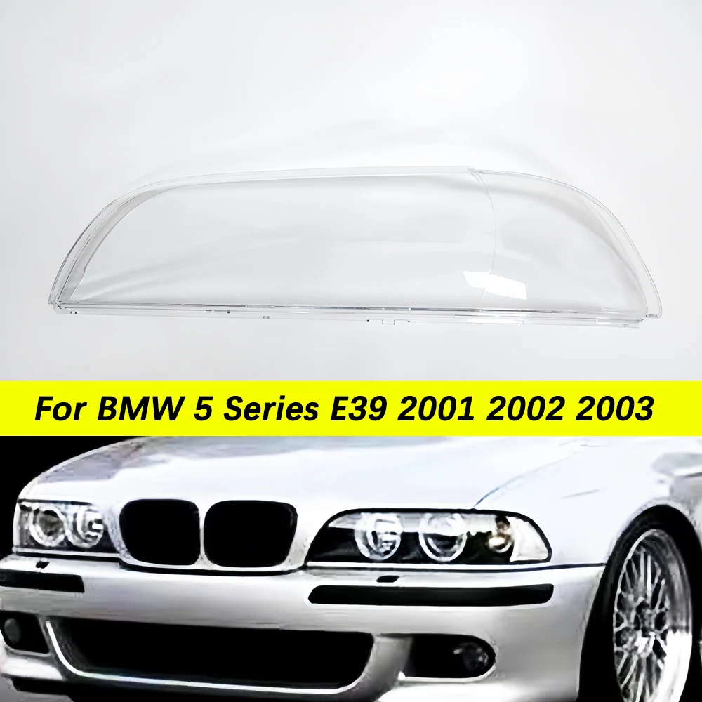 

Чехлы на фары автомобиля для BMW E39 520 525 528 530 2000 2001 2002 2003, крышка на фару, линза из плексигласа, прозрачное