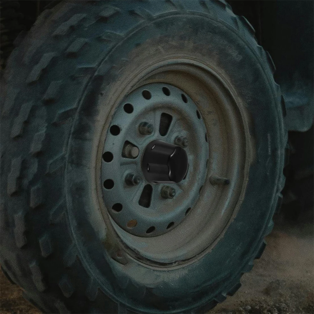 

4pcs ATV Hub Cover Rubber Cap Quad Cover for 110-250CC Quad Rim Dust Protection Trailer Bearing Accessories