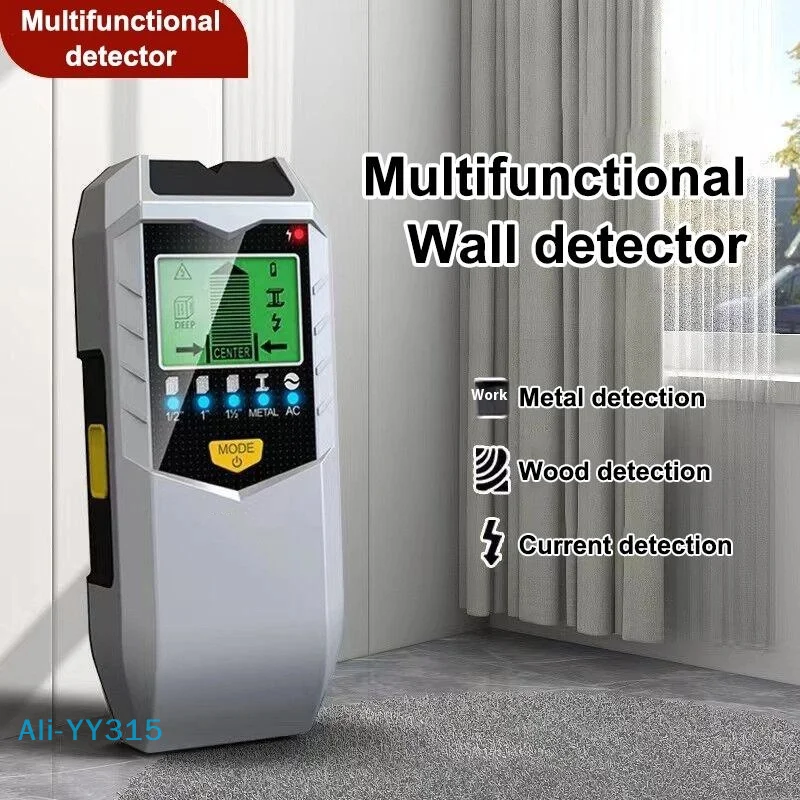 【Y】5-in-1 Wall Scanner Detector, Handheld Stud Sensor for Metal Wood AC Wire Live Wire Detection in Walls