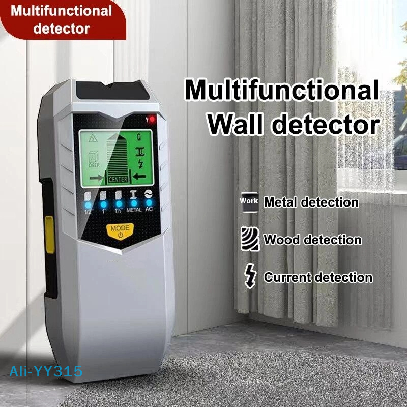  【Y】5-in-1 Wall Scanner Detector, Handheld Stud Sensor for Metal Wood AC Wire Live Wire Detection in Walls 