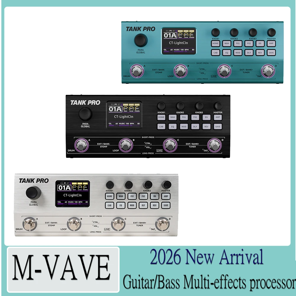M-VAVE TANK PRO Gitarowy/Basow – Looper Pedal Guitar recenzja i cena