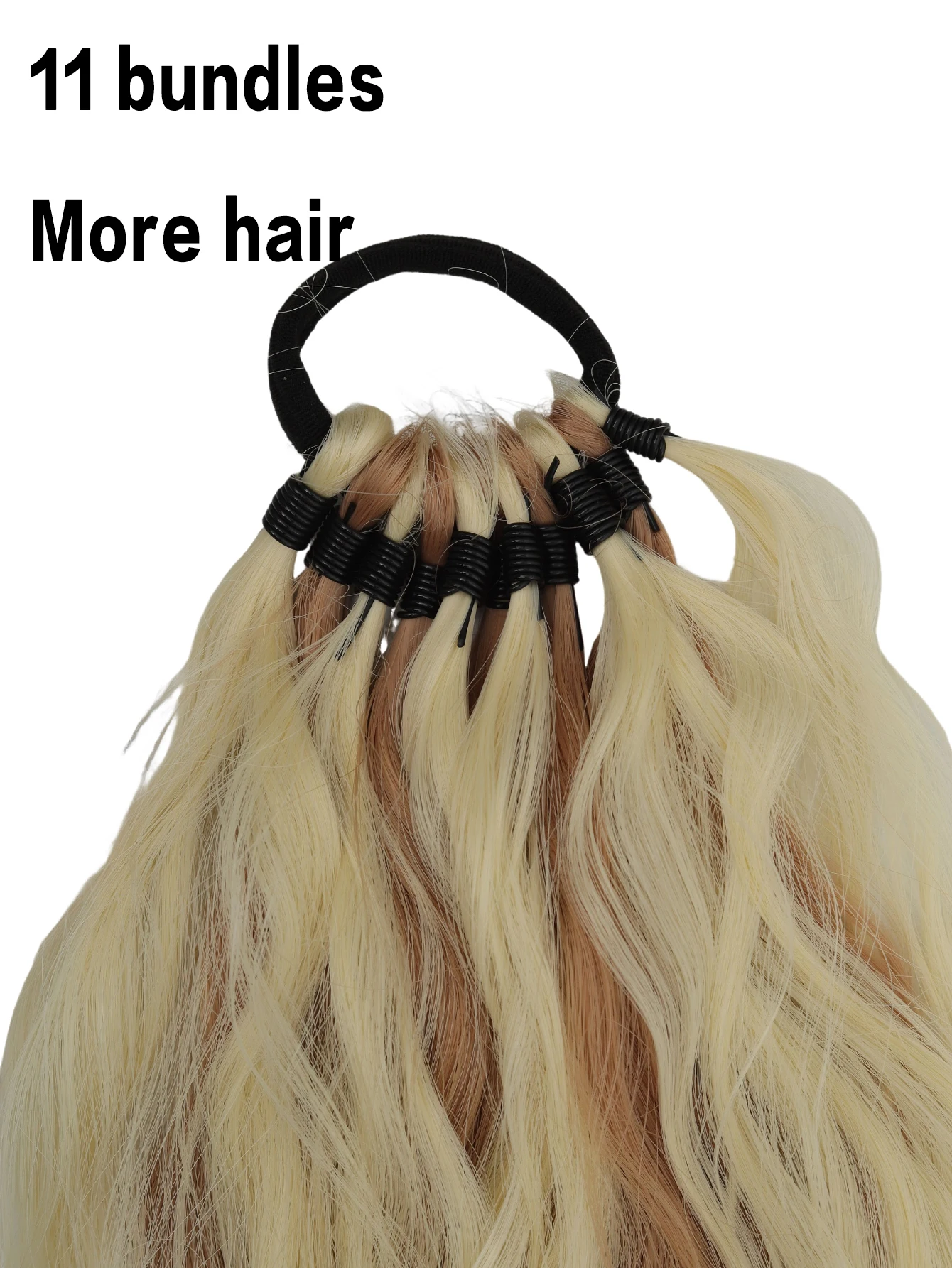 Synthetic Braided Wig, 24 Inch Curly Ponytail