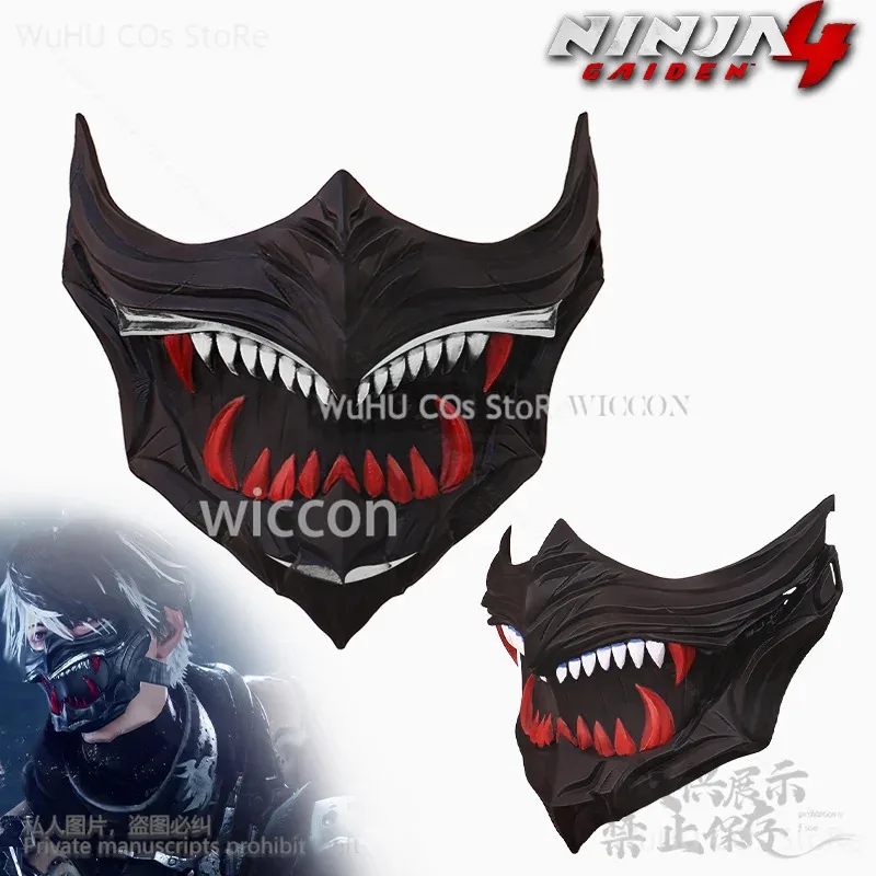 أنيمي لعبة النينجا جايدن 4 تأثيري 2 اللون اكسسوارات لجميع القديسين حفلة عيد الميلاد ثلاثية الأبعاد حمض البوليلاكتيك قناع الدعائم كوس مخصصة