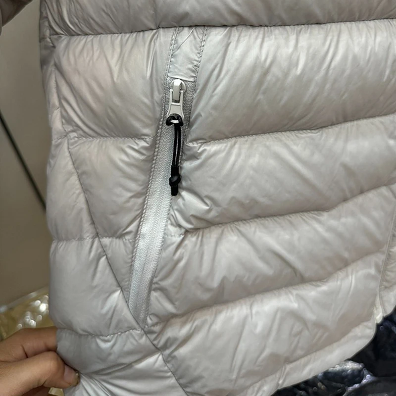 여성 후드 숏 패딩 재킷 2025 신상품 다운 파카 가을 겨울 초경량 보온 코트