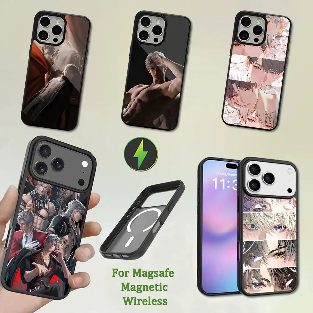 

Cute Love And D-Deepspace Case For iPhone 13,12,11,16,15,17,14,Pro,Max,Plus,Mini, With Magsafe,Magnetic Wireless Charging