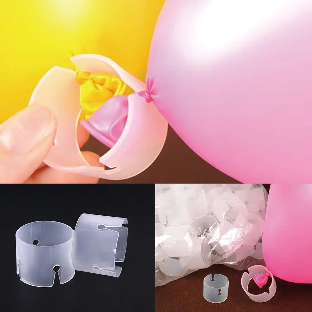 

50pcs Balloon Buckle Arch Connector Clip Ring Accessory Balloon Arch Party Decoration Wedding Anniversary Parade