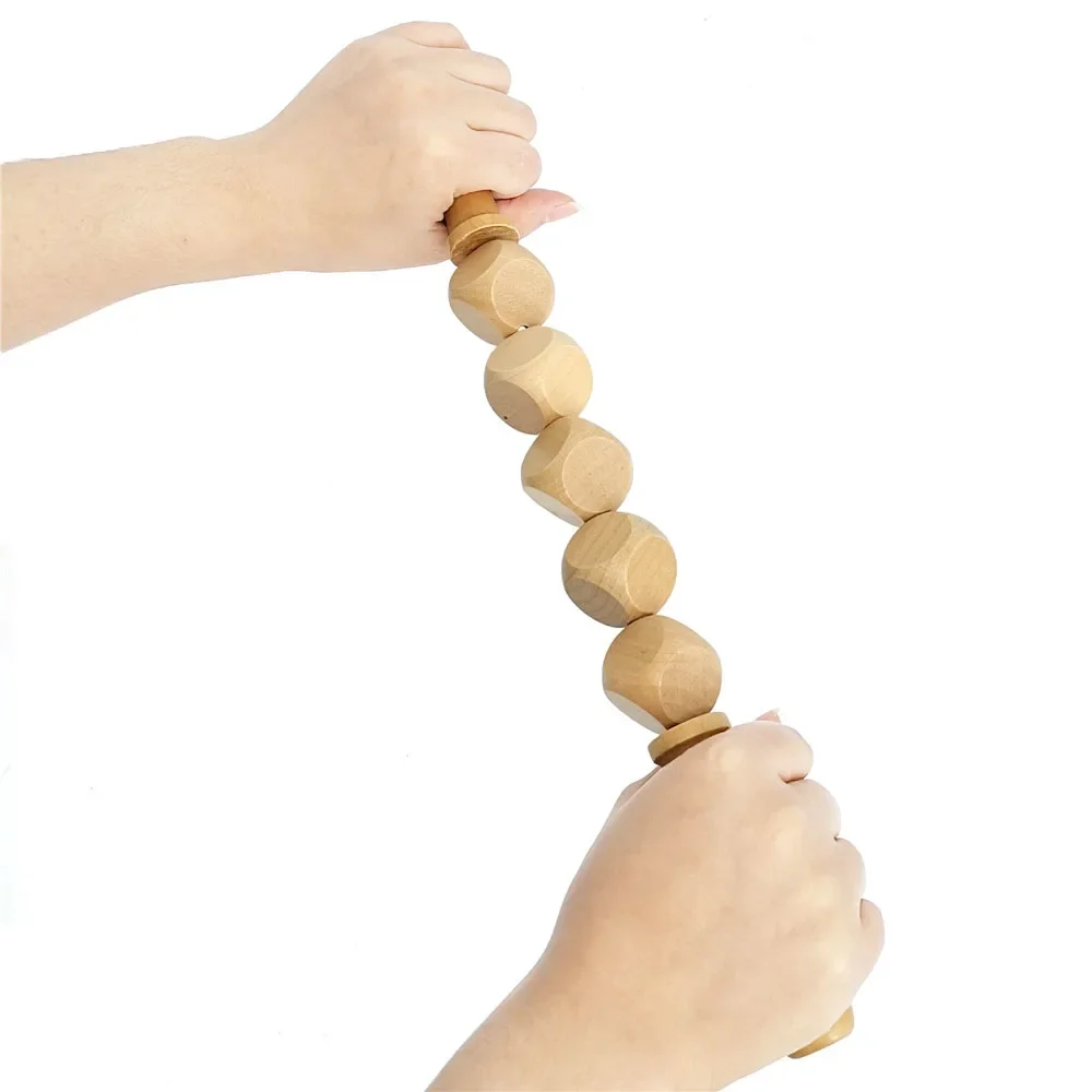 Wooden Body Massage Tool Foot Reflexology Acupuncture Thai Massage Roller Therapy Meridians Scrap Lymphatic Health Care