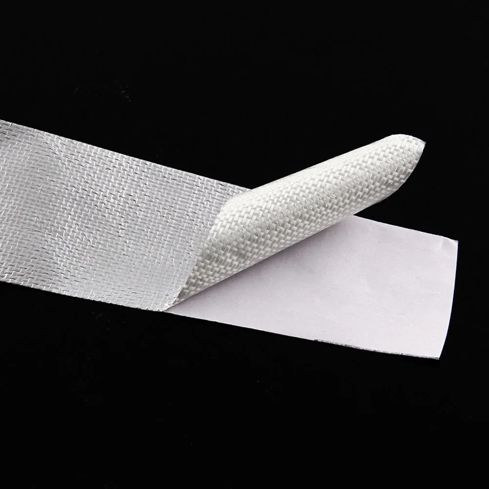 

25M Aluminum Foil Heat Insulated Tape High Temp Resistant Exhaust Wrap For Motorcycle Car Intercooler Tubes Silver