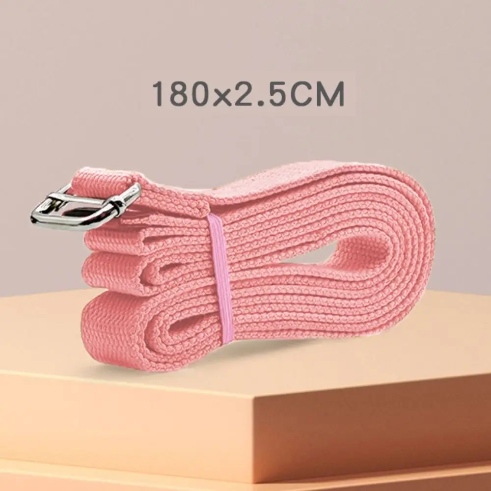 

Adjustable Yoga Stretching Tension Belt Pilates Cotton Yoga Stretch Belt Extender Strap 1.8m Durable Yoga Fitness Belts
