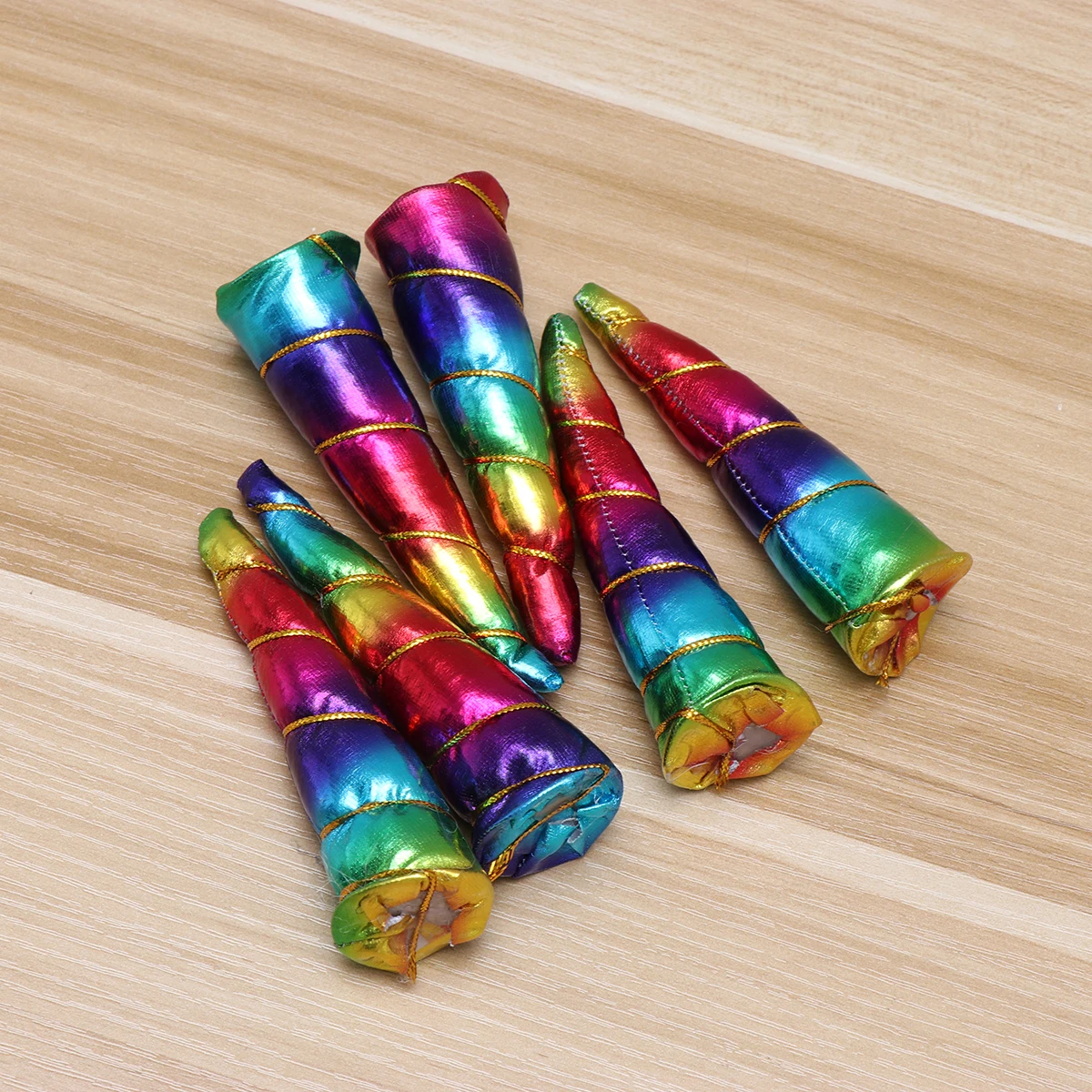 

12 pcs Unicorn Headdress Rainbow Hair Band Colrful Decorative Child Party Accessories Lightweight Comfortable Wear Daily