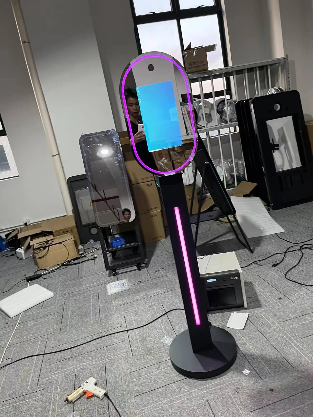 For 13.3inch mirror photo booth Touch Screen Magic Mirror Photo Booth