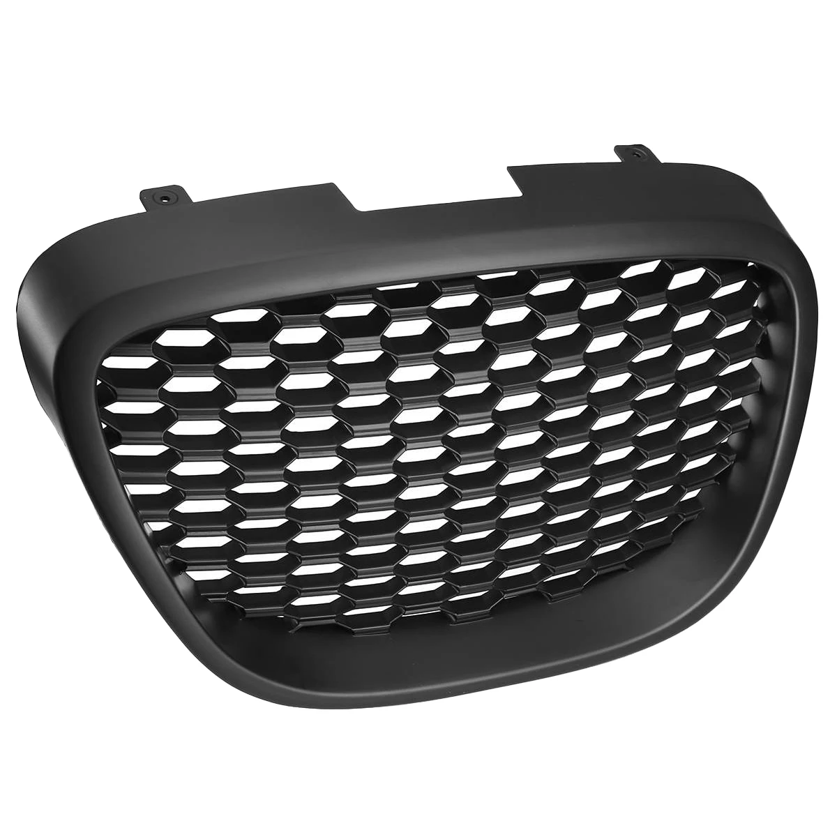 Car Front Black Honeycomb Grill Mesh Badgeless Sport Racing Grills for SEAT LEON MK2 1P1 2006-2009