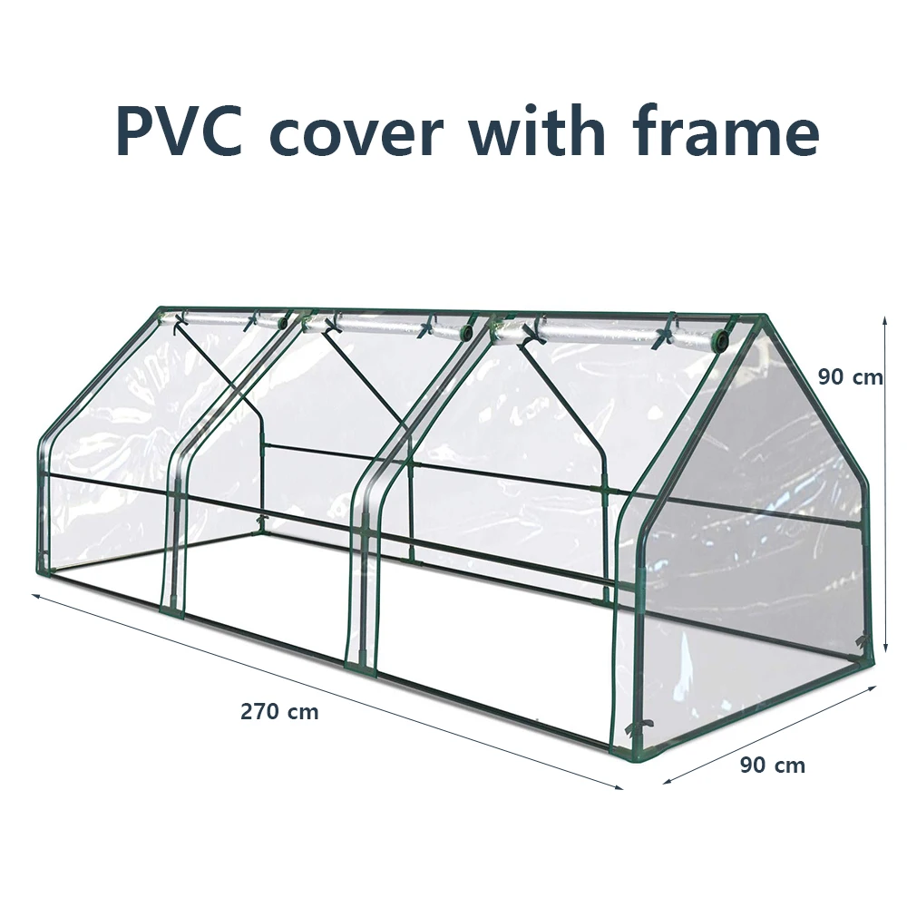 270x90x90cm Greenhouse with Plant Cover and Frame for Indoor Outdoor Gardens Vegetable Plant Seeds Growing