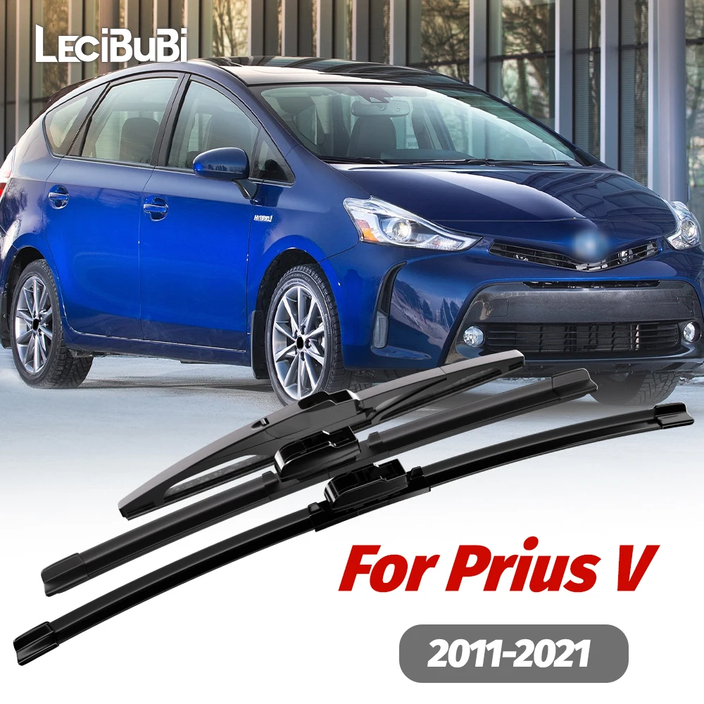 

1set Front & Rear Windshield Wiper Blades Windscreen Wipers For Toyota Prius V 2011-2021 2012 2013 2014 2015 Accessories