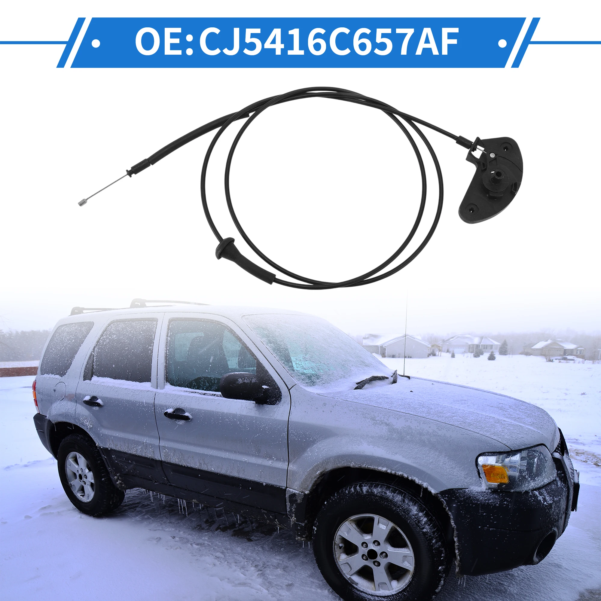 UXCELL Hood Release Cable No.CJ5416C657AF Hood Latch Cable for Ford Escape 2013