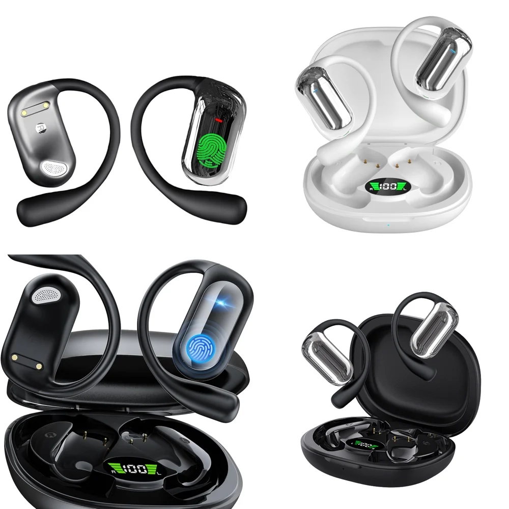 

UYUXIO Wireless Earphone OWS AI Language Translation Earbuds with 144 Online Languages Real Time Translator Ear Bud for Travel