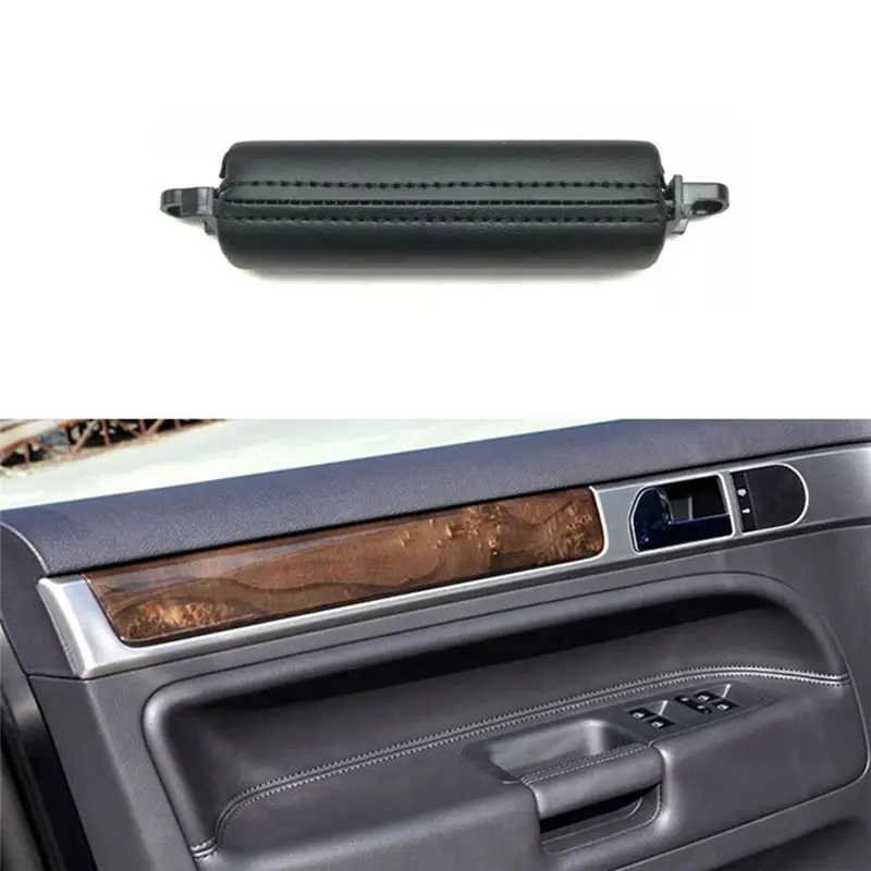 Best-Selling Car Interior Door Pull Handle Trim 7L6867161 For VW Touareg 2003-2010 Parts Side Door Handle Inner PU Leather LHD R