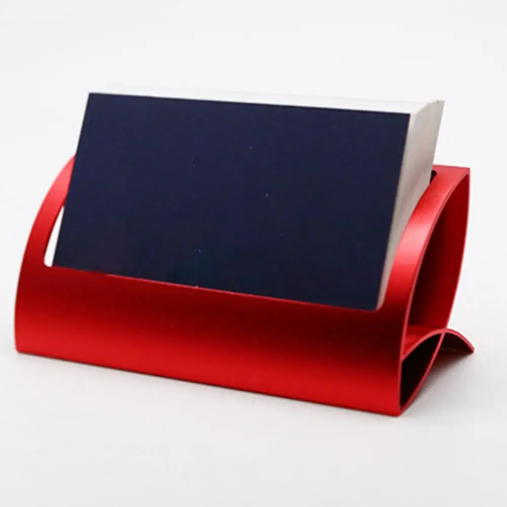 Business Card Holder High Hardness Rust-proof Metal Desk Name Card Display Organizer Stand for Home