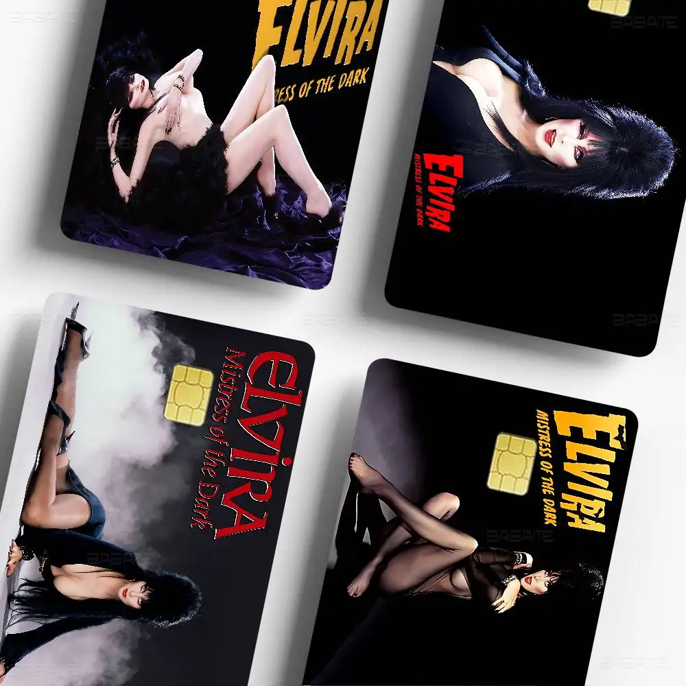 فيلم E-Elvira M-Mistress Of D-Dark لعبة غطاء الفيلم ملصق حافظة لشريحة صغيرة بطاقة الخصم الائتمان الجانب الأمامي #2
