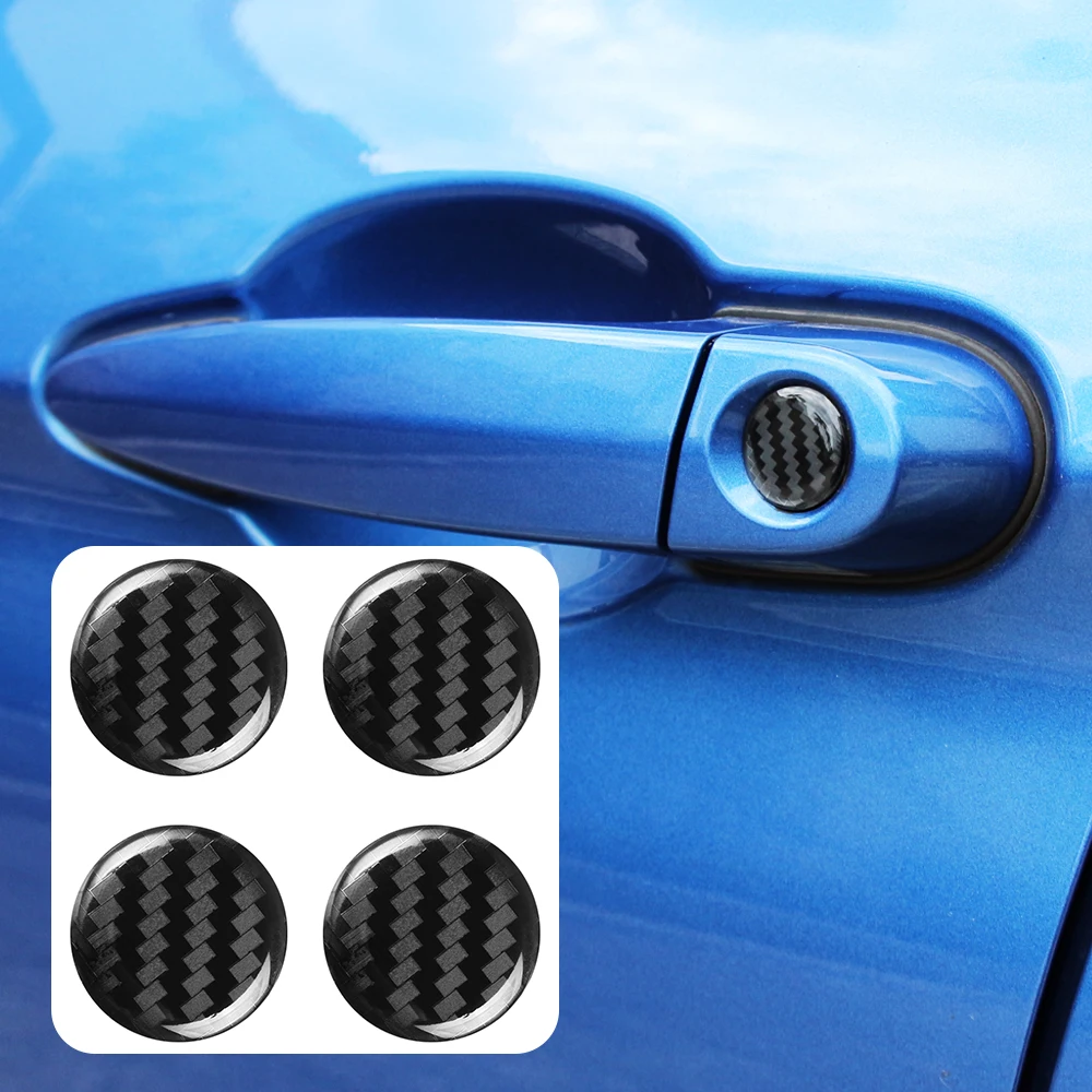 4Pcs Car Lock Stickers Keyhole Anti-blocking Protection for Subaru Forester XV Outback Ascent Legacy Impreza Suzuki swift sx4