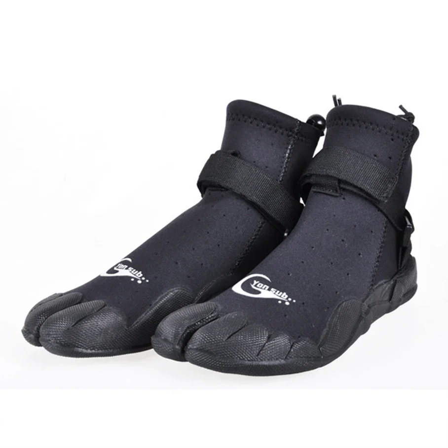3MM Split Toe Diving Shoes High Top Anti Slip Cold Proof Swimming Shoes for Snorkeling Surf Kayak Sailing Beach Shoes