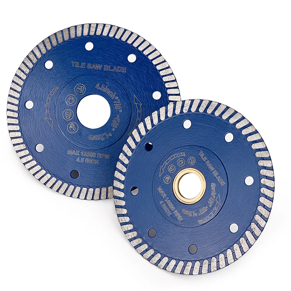 

105/115MM Super Thin Diamond Blade Turbo Saw Disc for Cutting Ceramic Tile Granite Marble Porcelain - Superabrasive Material