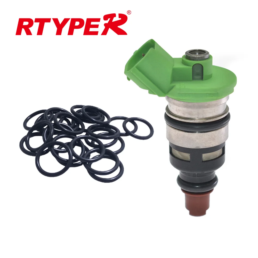 100 Pcs Universal Injector Repair Kits Upper Oring 17.90*2.54mm 21063 For Mazda 2.5L Ford Mk2 2.0 16v FJ220 195500-2370 958F-BB