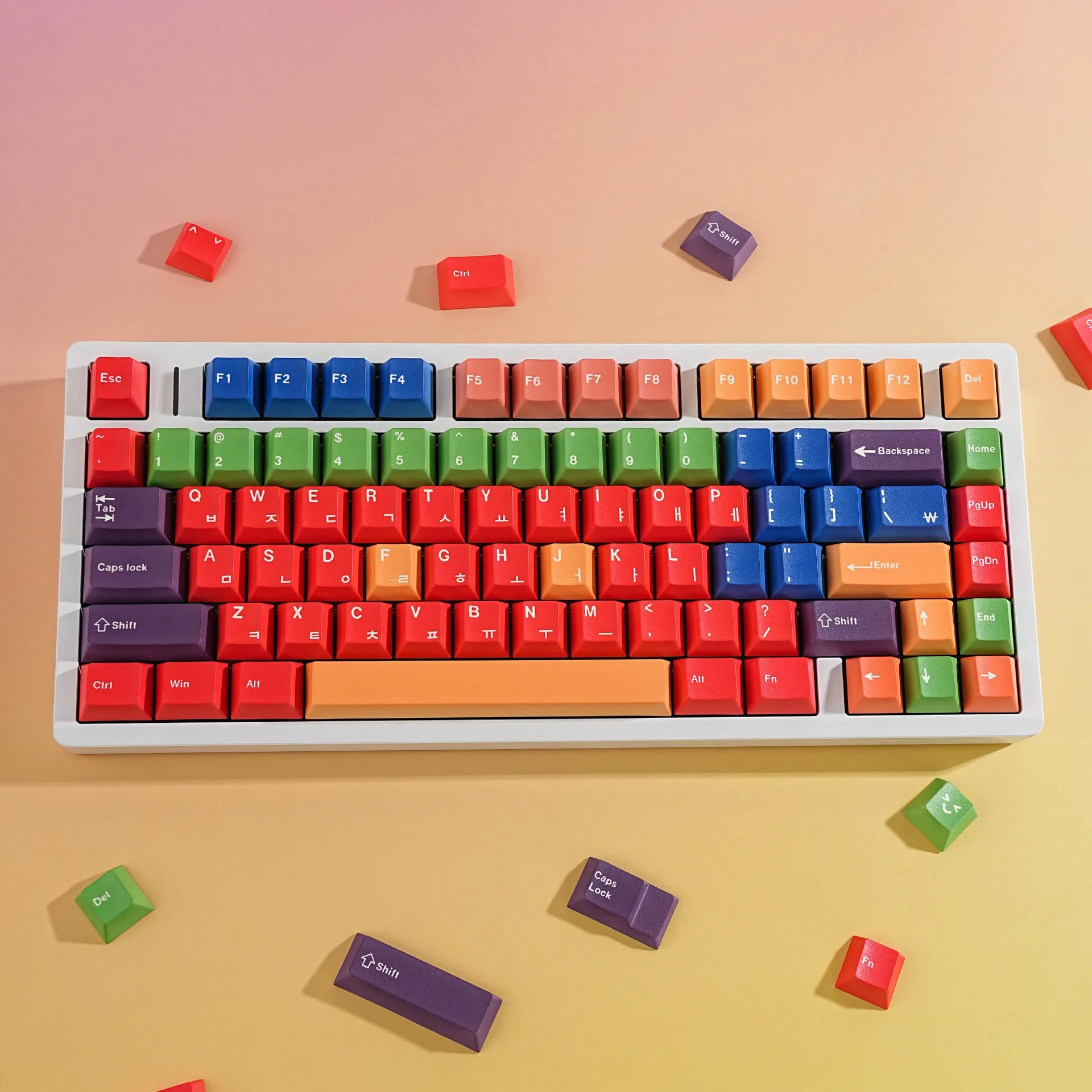 Mechanical Keyboard GMK Beti Keycaps 7U ISO Russian Spanish French Germa Abnt2 Korean Japanese Arabic Cherry Profile PBT Keycap