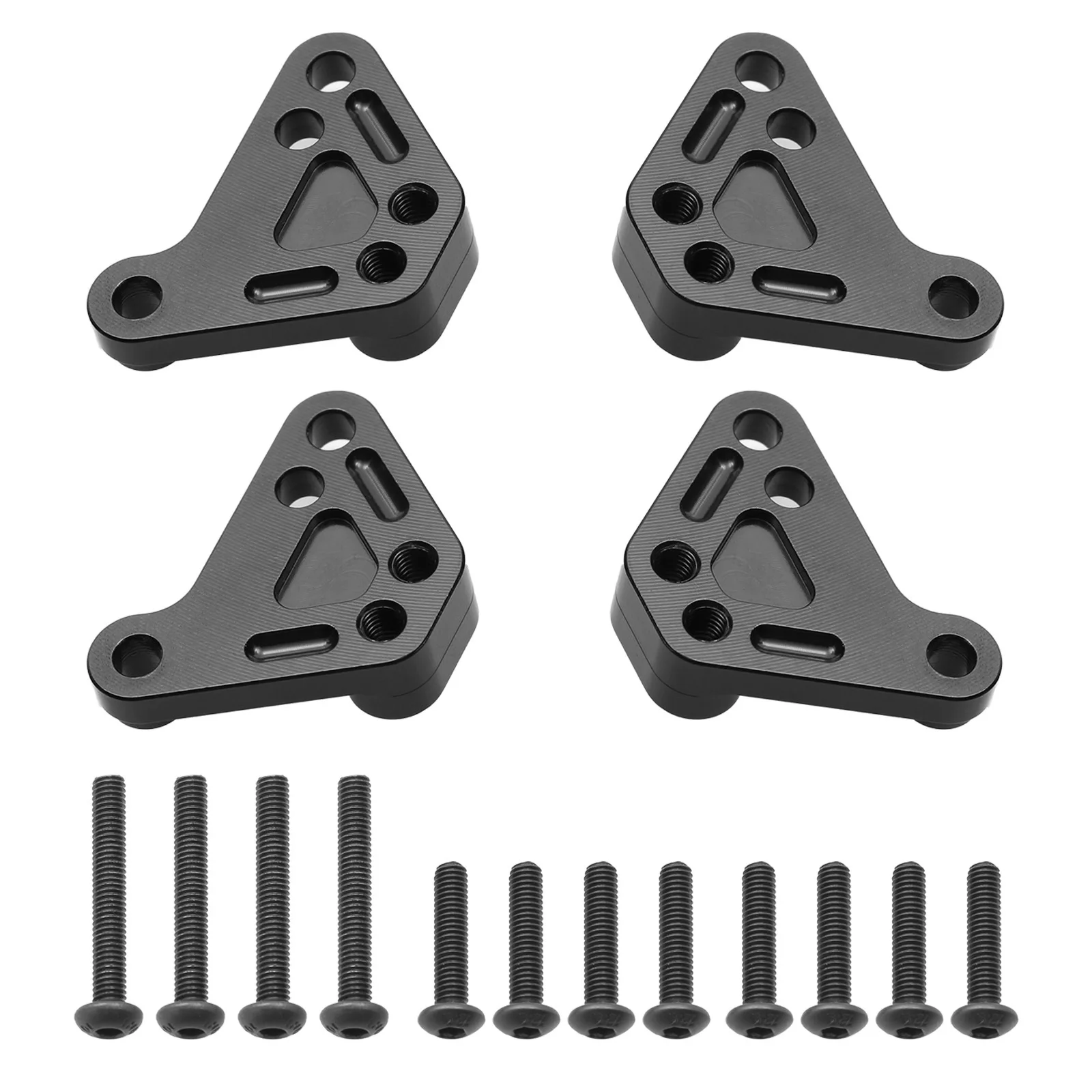 Metal Heighten Front and Rear Shock Absorber Lower Mount Bracket for 1/10 Traxxas MAXX V2 89086-4 WideMaxx Upgrade Parts