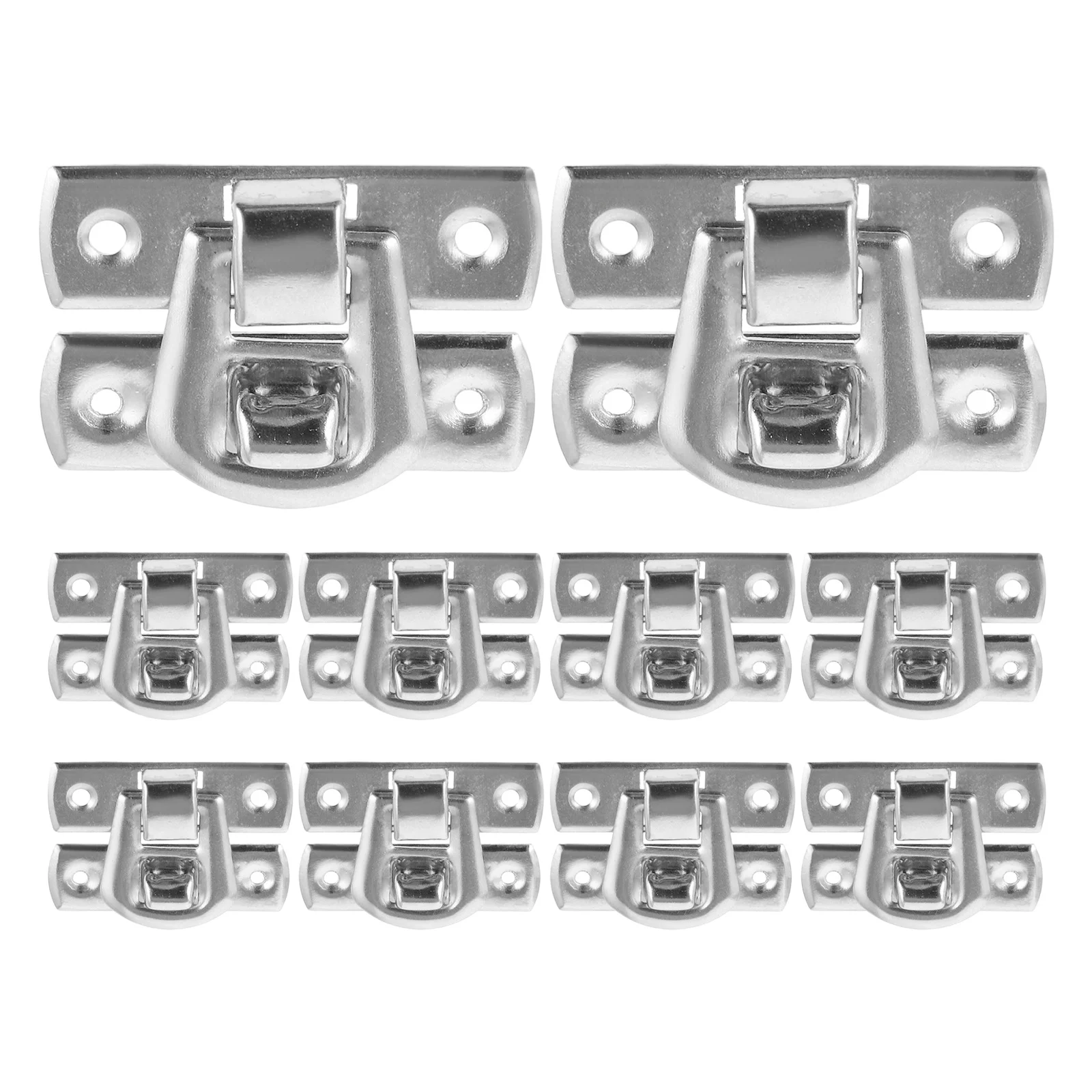 

10Pcs Jewelry Box Hasp Latch Metal Buckle Durable Wear Resistant Practical Design for Small Cabinets Hasp Latch