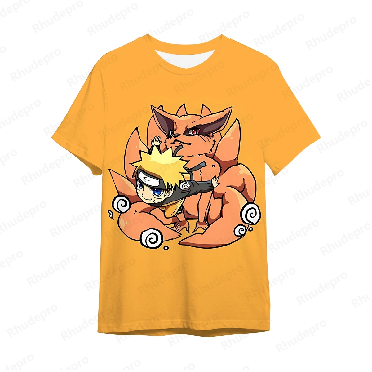 Y2k Naruto T-Shirts für Männer Herren T-Shirt Geschenk Kurzarm Streetwear Kinder übergroße Tops Harajuku Stil Kleidung 100-5xl