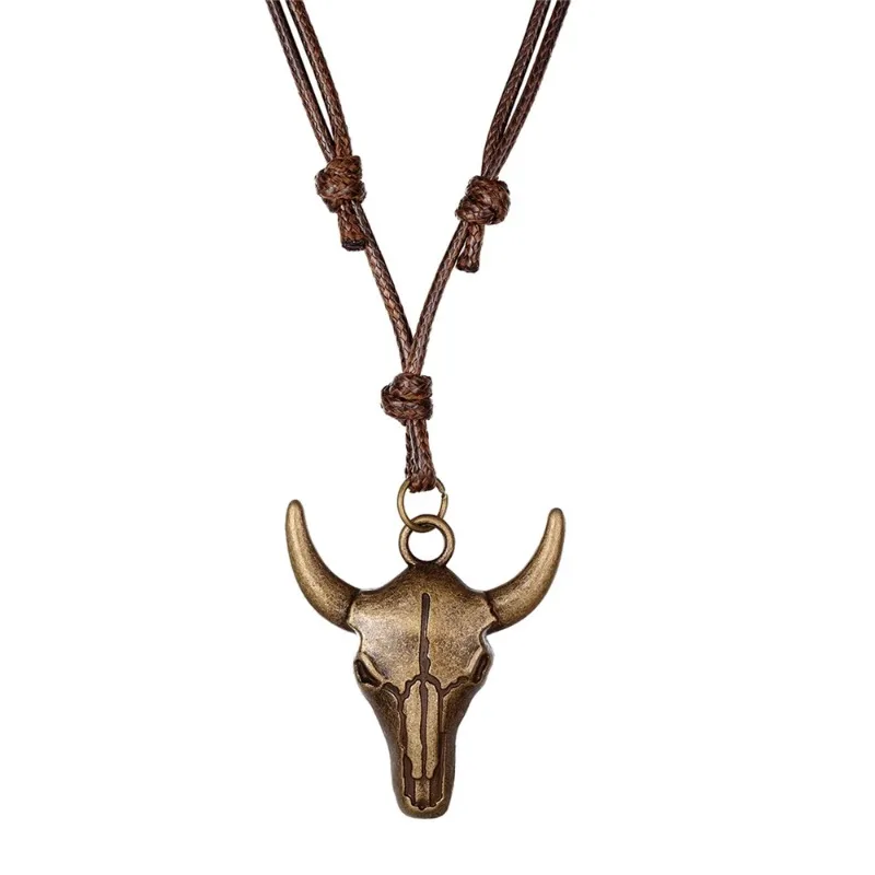 New Punk Boxing Gloves Leather Necklace with Adjustable Length Fashionable Pendant Men's Necklace Festival Accessories