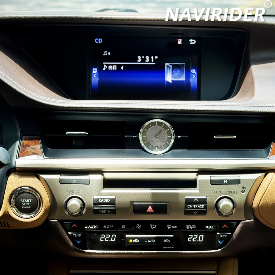 10.25inch  Android 14 Qled Screen Multimedia Player For LEXUS ES ES200 ES300H ES250 ES350 2013-2017 GPS Carplay Navi Car Radio