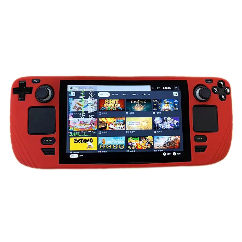 Soft Silicone Case For Steam Deck Game Console Handheld All-inclusive Anti-slip Silicone Protective Cover Accessories Silicone