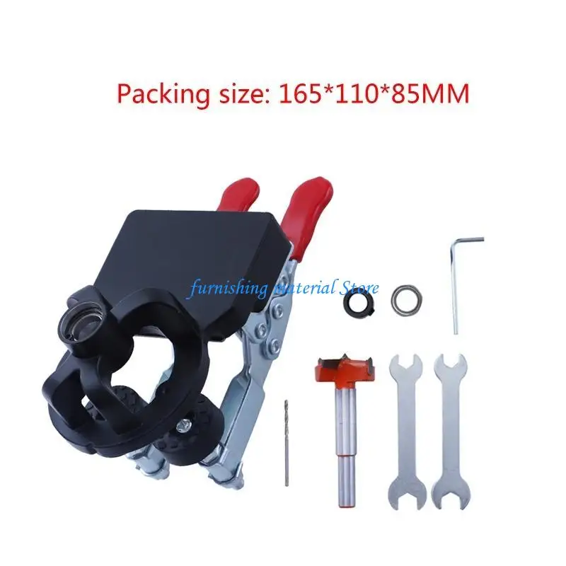 y5gd hole puncher دقة قفل الخشب Dowel Dowl Drill Guide Locator for Door #6