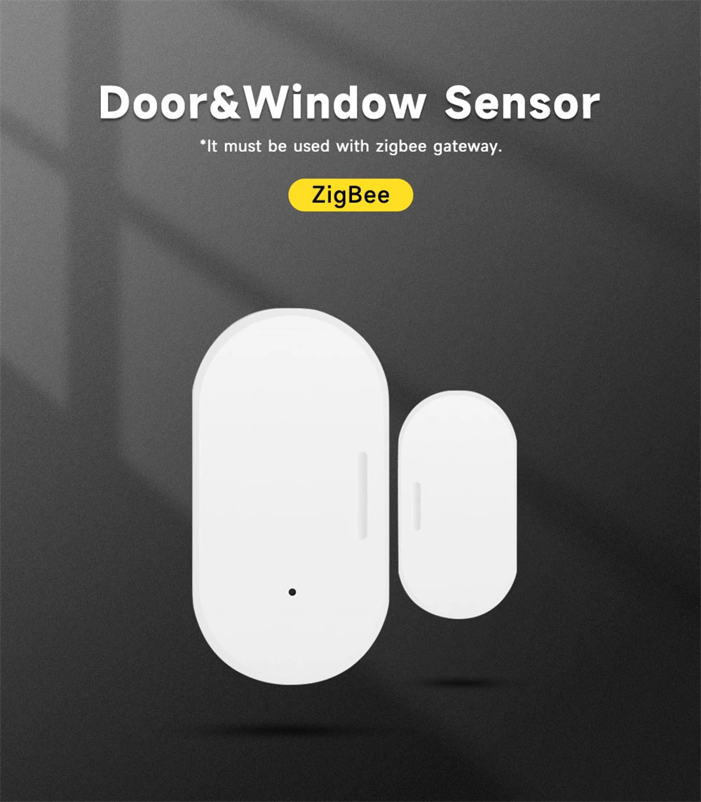 1~10PCS Tuya 3.0 Smart Door Sensor Door Open / Closed Detectors Security Protection Smart Life APP Control Via Alexa