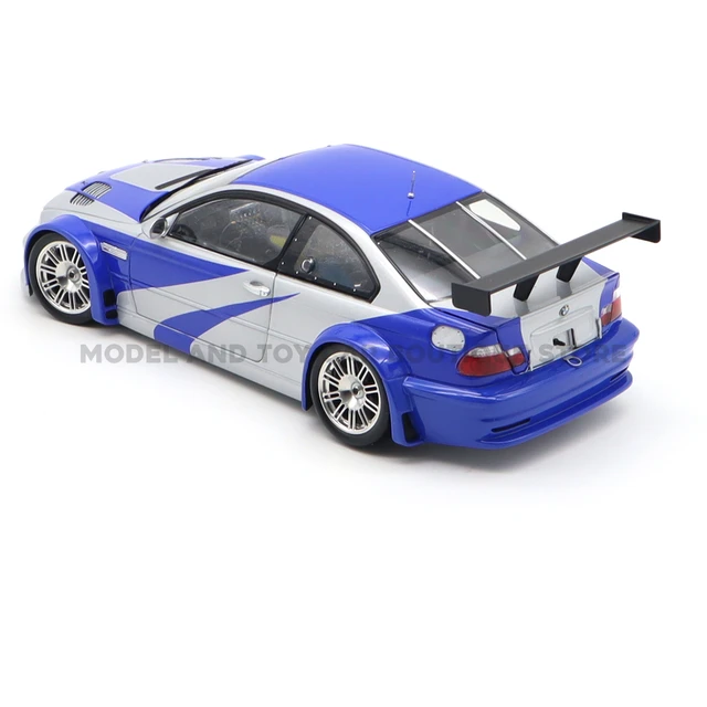 男の子と女の子のためのミニカーのおもちゃ,モデルbmwe46 m3 gtr r e46 nf9,DIY,ギフト,1/18 - AliExpress