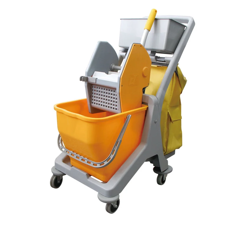 Multi-Functional Plastic Mini Kentucky Mopping Cleaning Trolley Mop Wringer Bucket