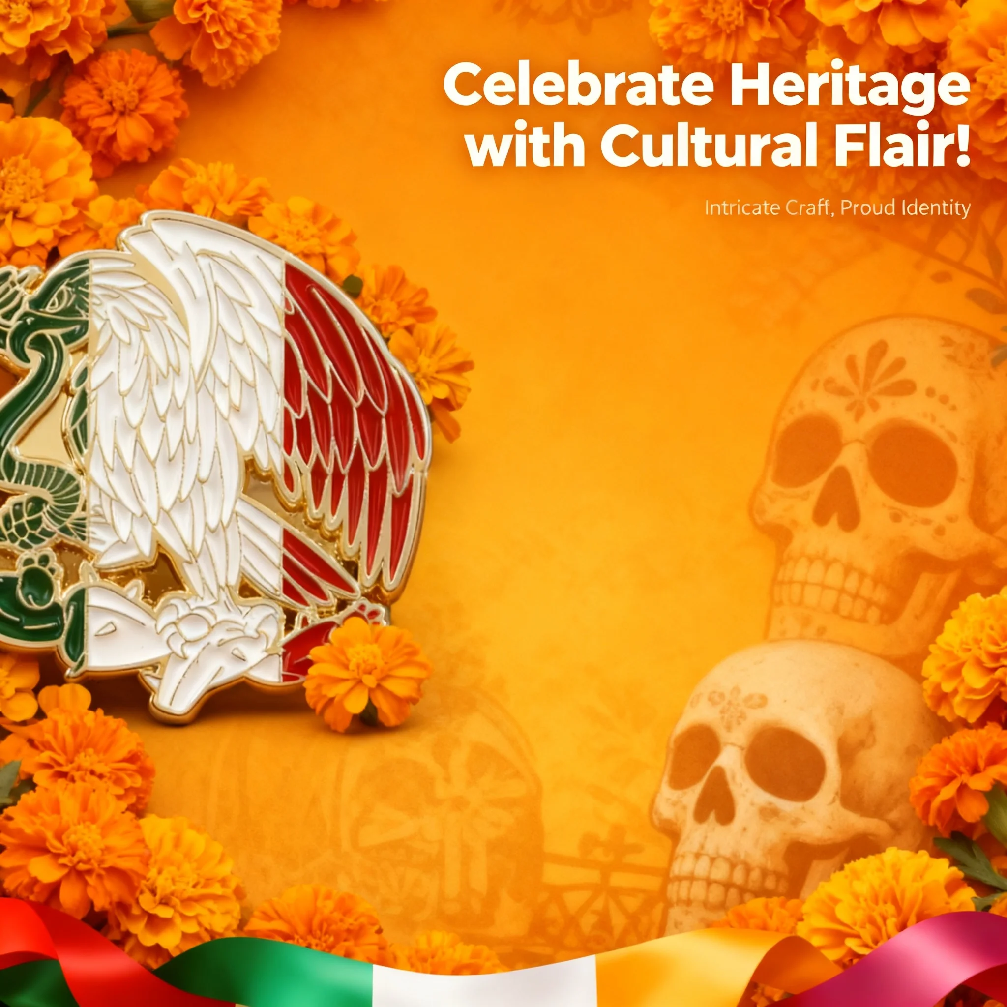 Mexico Flag Enamel Lapel Pin Badge Brooch for Backpack Women Men Fashion Jewelry Cosplay Accessories Gift