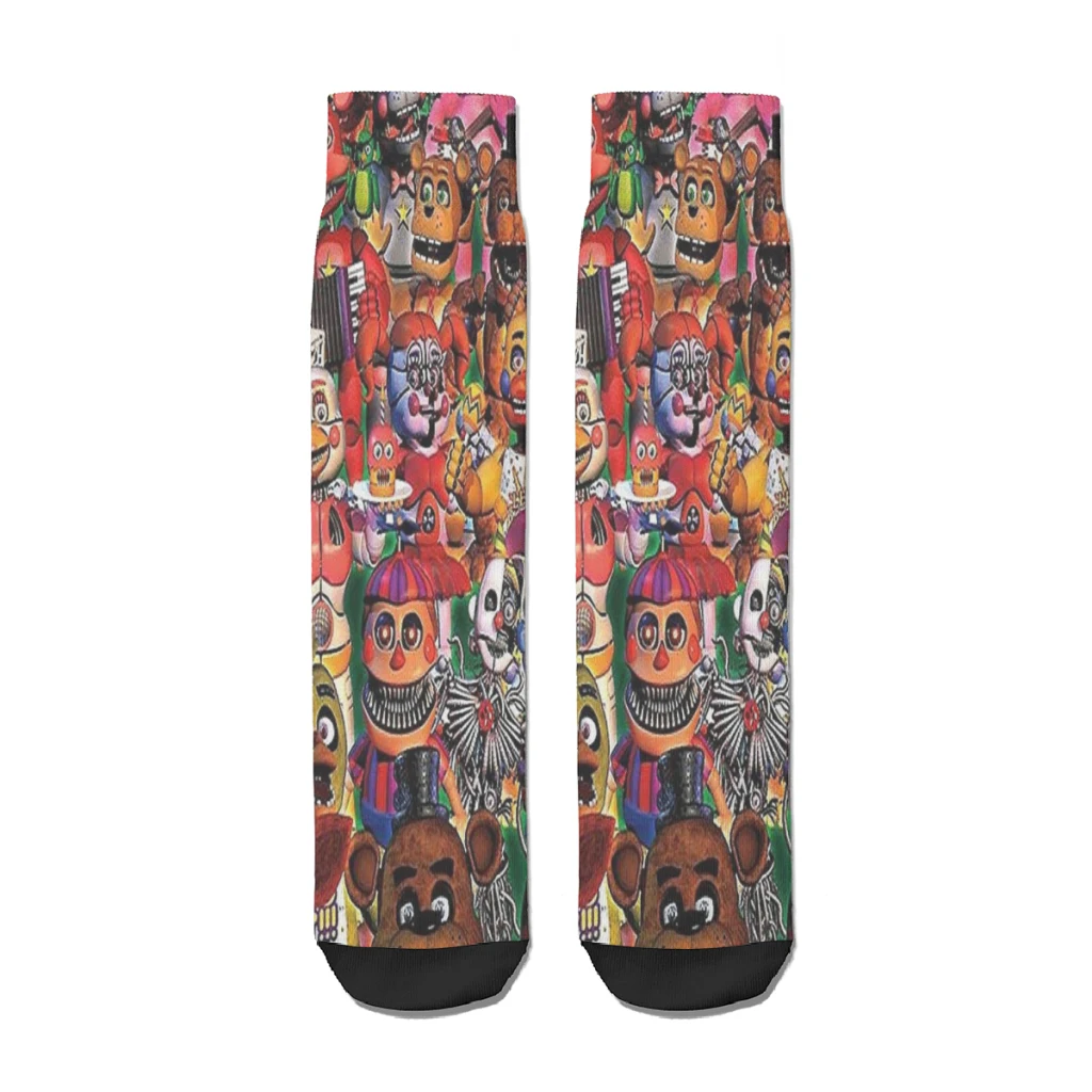 FNAF Game  Straight Socks Male Mens Women Spring Stockings Polyester Hip Hop