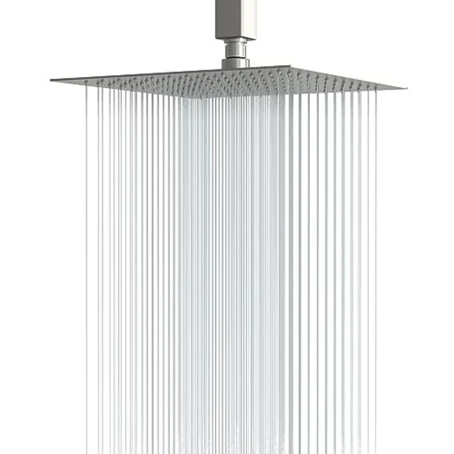 

Ra Shower Heads High Pressure Rafall Showerhead for Bathroom Fixed Mount Large Square High Flow Shower Head