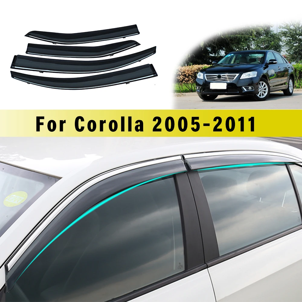 For Toyota Camry V40 2005 2006 2007 2008 2009 2010 2011 Car Styling Weather Shield Window Visor Deflector Guard Auto Accessories