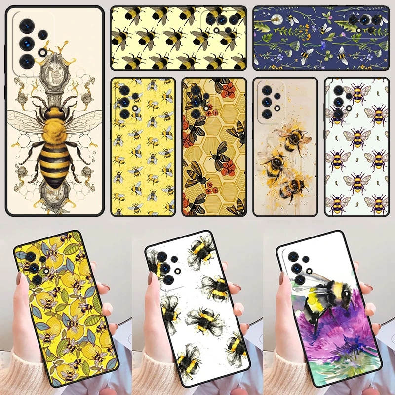 Bumblebee Insect Bee For Samsung Galaxy A52 A72 A73 A20e A21S A50 A70 A11 A12 A42 A31 A40 A51 A71 A32 A80 A91 Phone Case Cover